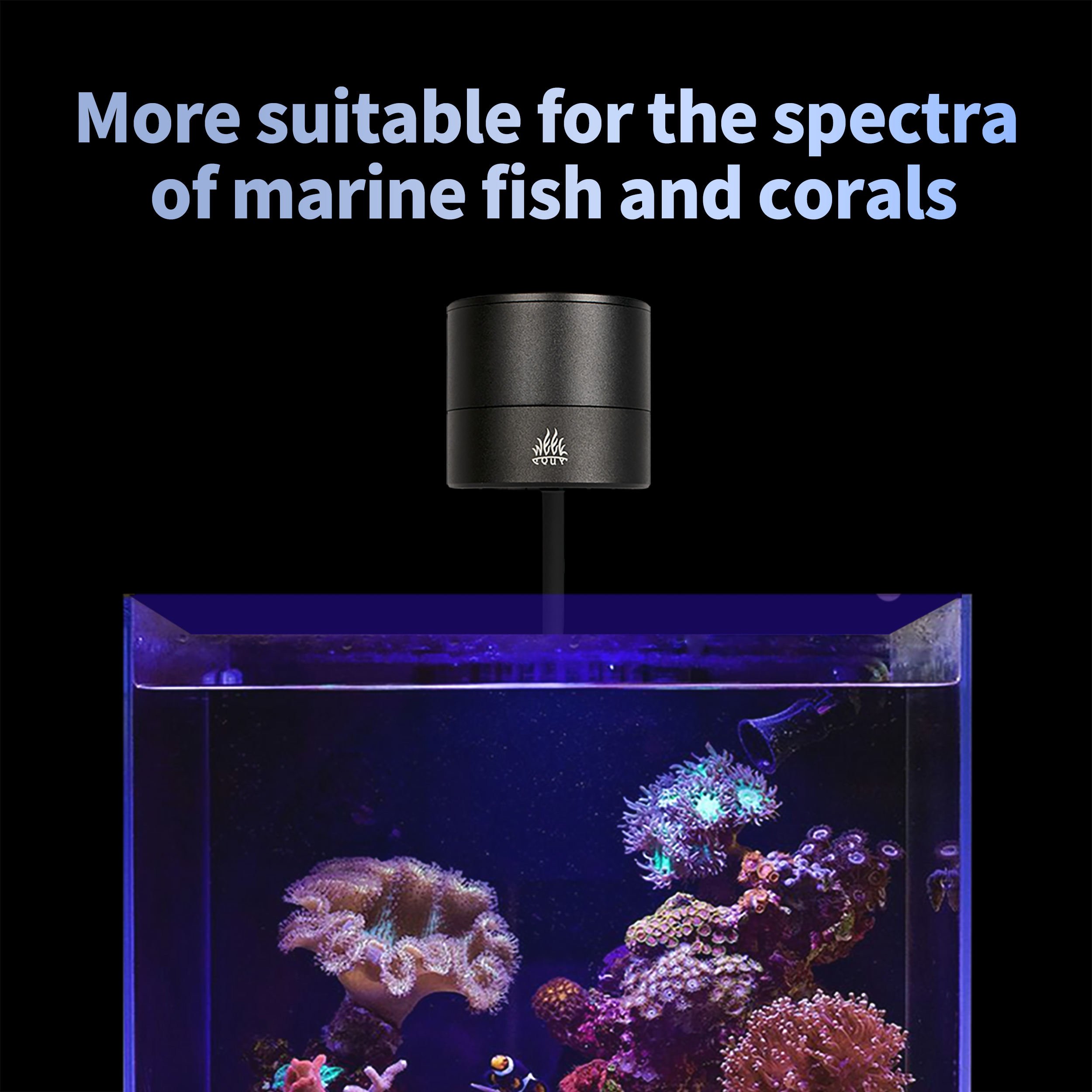 Marine Aquarium Timing - مصباح LED بحري T95 Sea بقوة