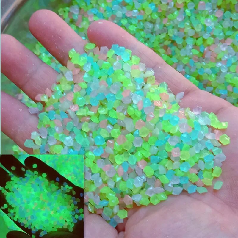Aquarium Marine Sand - حصى رمال مضيئة في الظلام ،