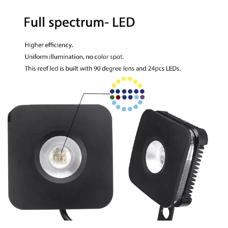 مصباح LED بقوة 30 واط لأحواض ا - مراجعة Marine Aquarium Hours وسعره