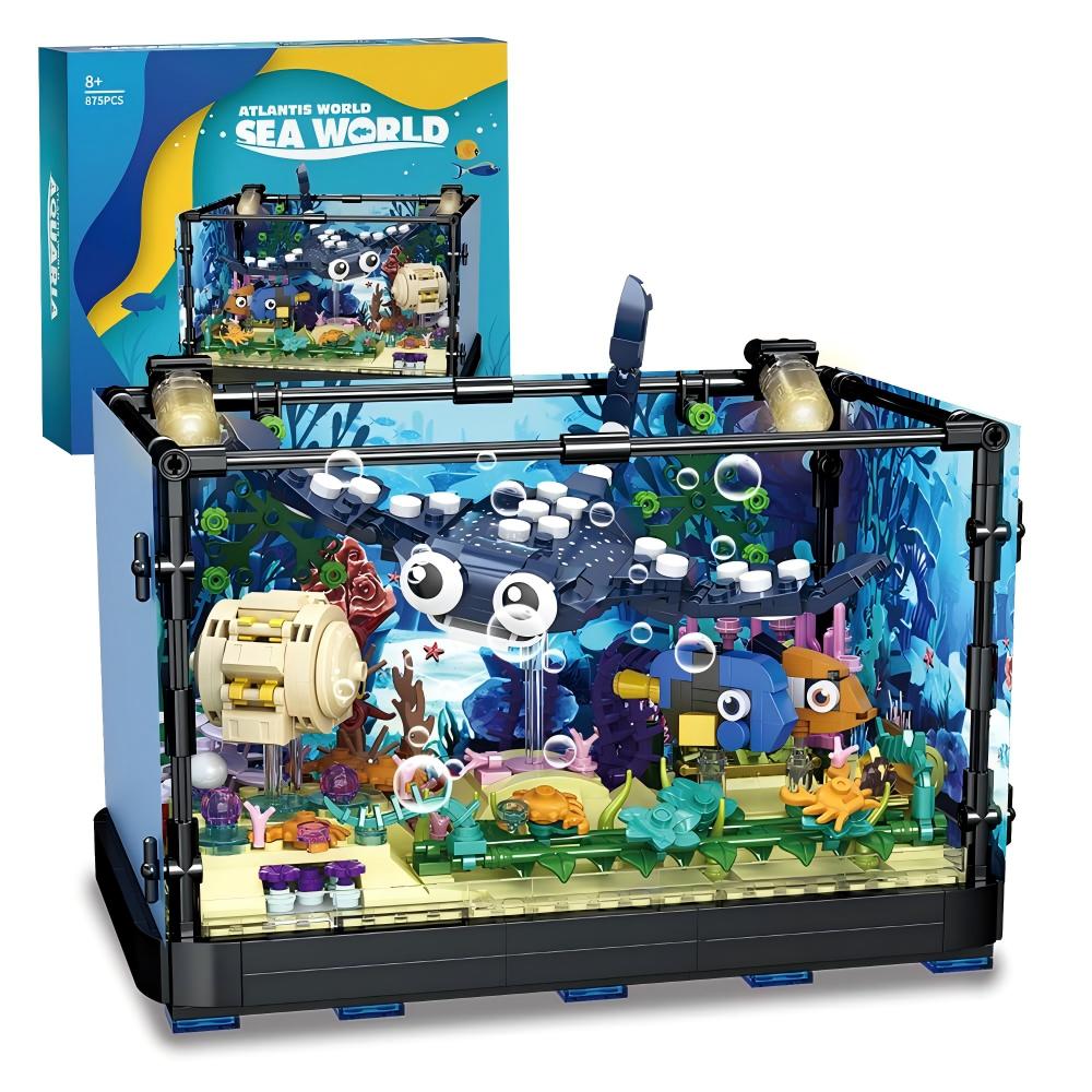 مجموعة بناء حوض السمك - لعبة ح - مراجعة Marine Aquarium Cube وسعره