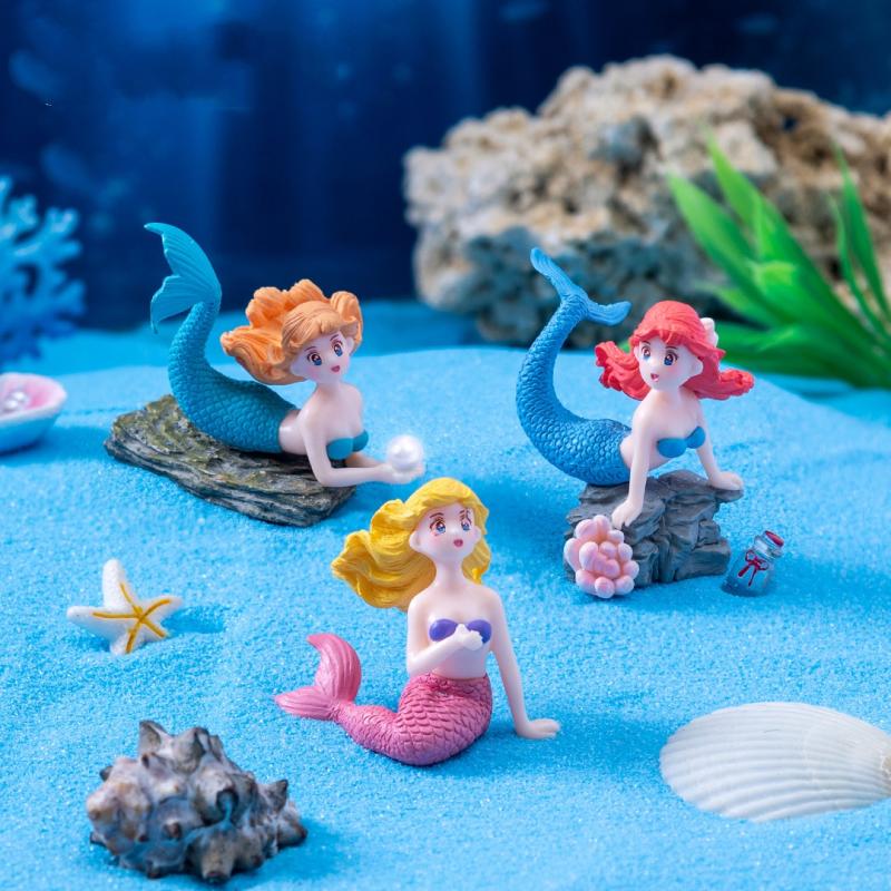 4 قطع من تماثيل حورية البحر ال - مراجعة Marine Aquarium For Sale وسعره