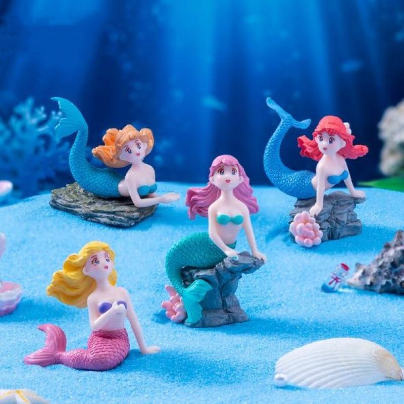 4 قطع من تماثيل حورية البحر ال - مراجعة Marine Aquarium For Sale وسعره