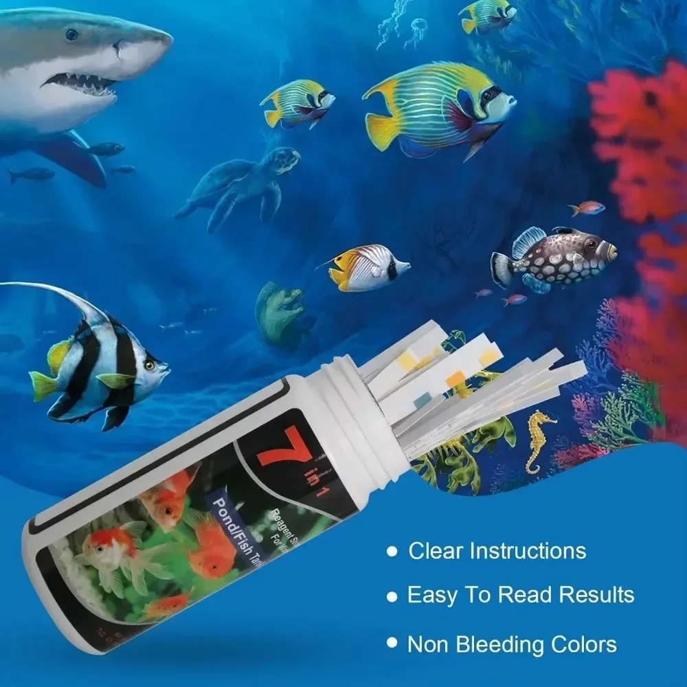 حوض السمك اشرطة الفحص PH جودة  - مراجعة Marine Test Kit وسعره