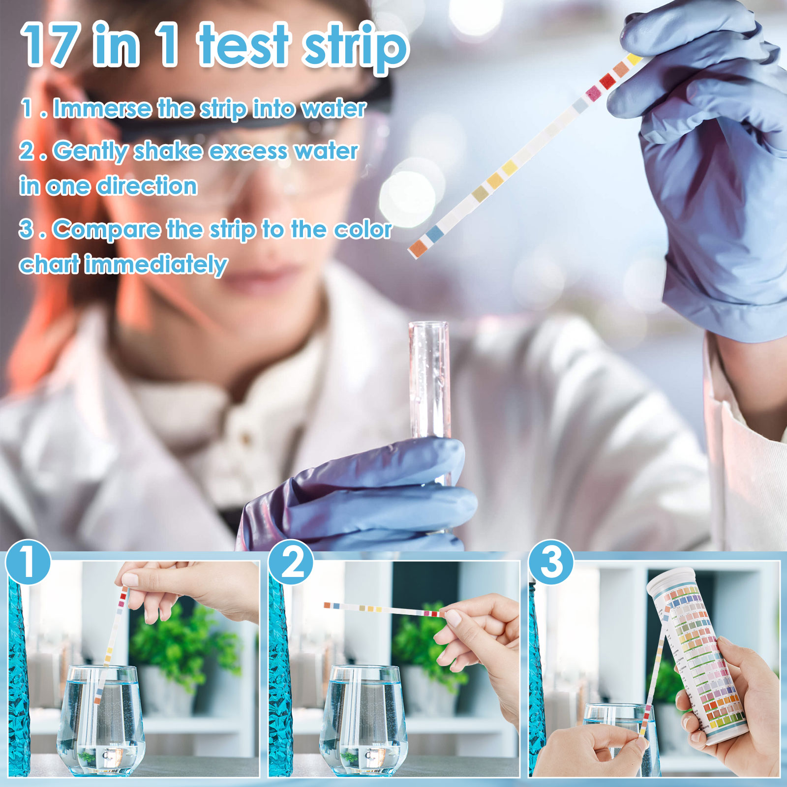 5-17 في 1 شرائط اختبار حوض الس - مراجعة Marine Test Kit وسعره